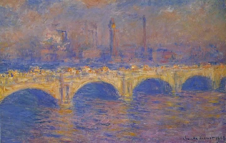 Claude Monet Waterloo Bridge Sunlight Effect 1